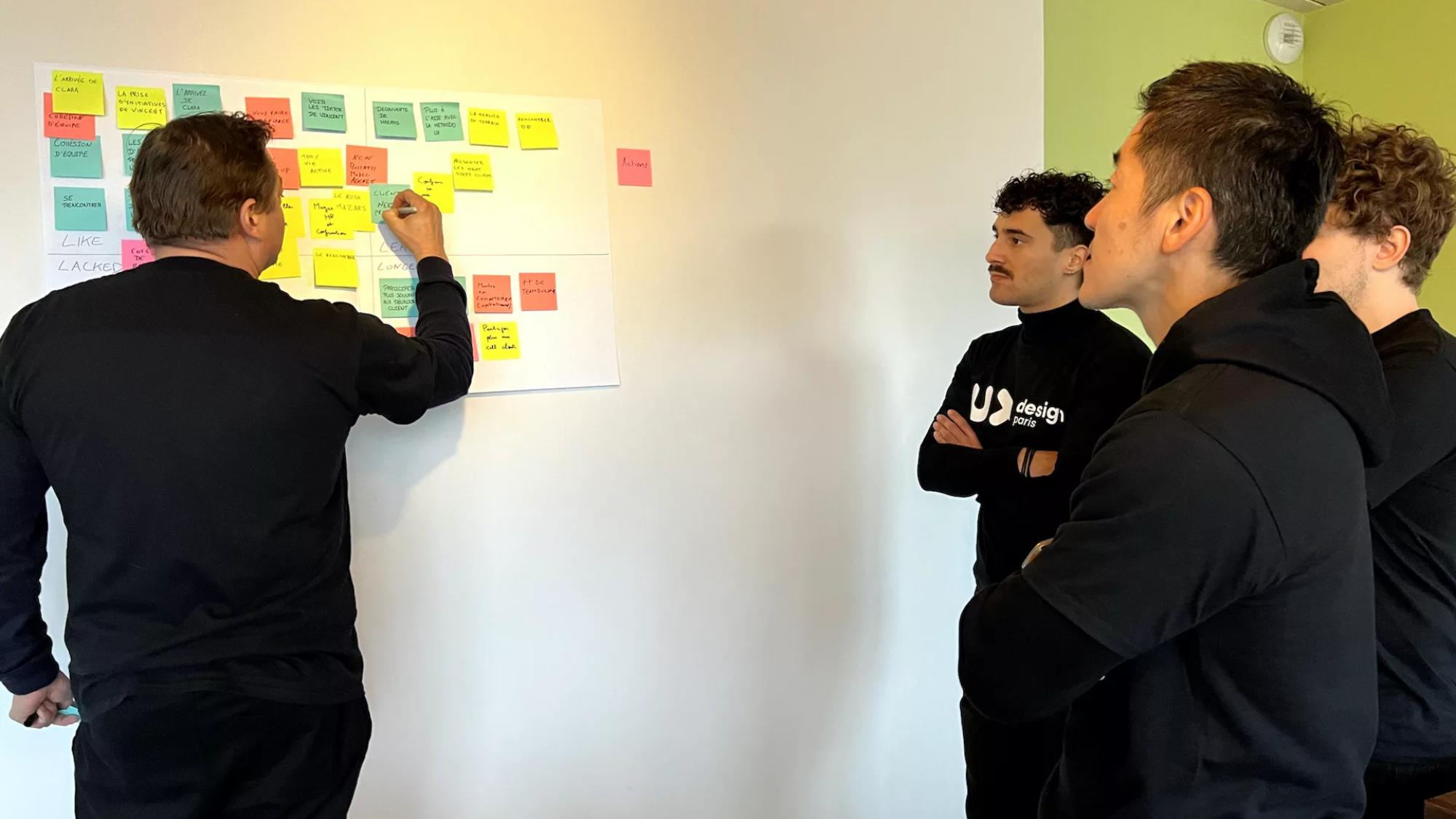Atelier UX avec l'équipe de designers